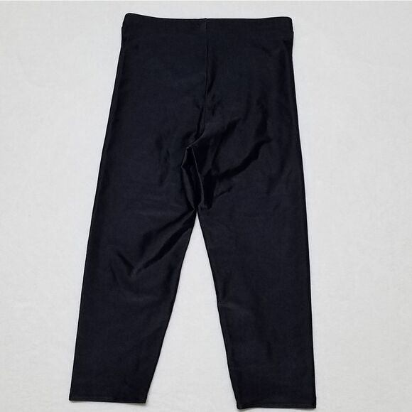 Vintage 1980s Black Aerobics Cropped Tights Leggings High Rise Bodysuit Set Med - Picture 13 of 14